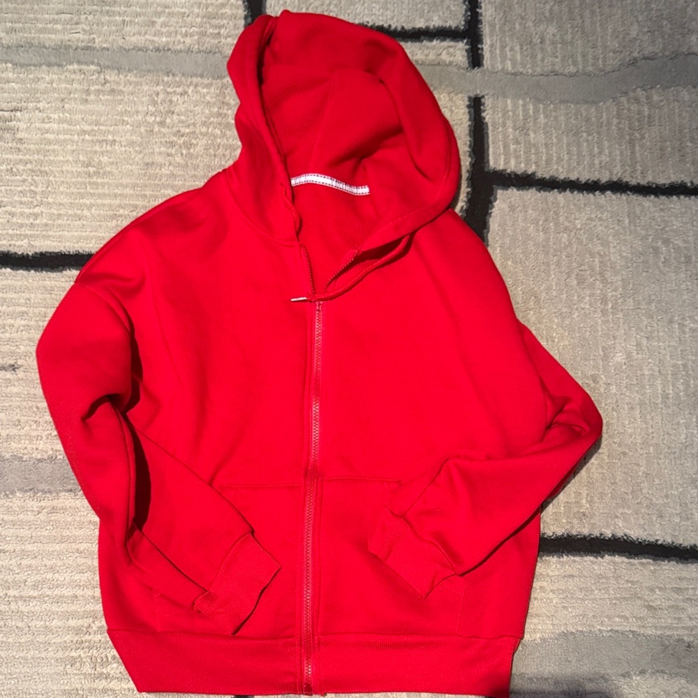 Unlisted Bright Red Kids' Full-Zip Hoodie